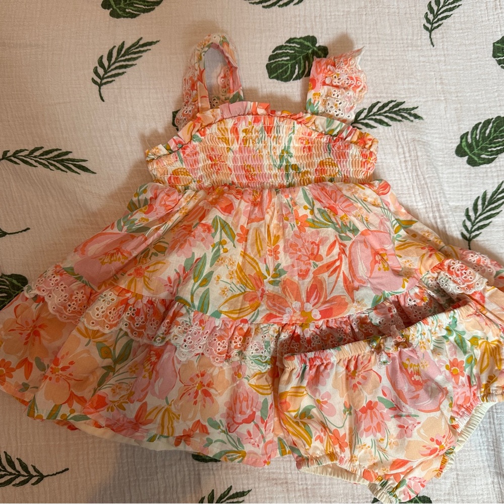 Haute Hippie Floral Baby Dress 3-6 months